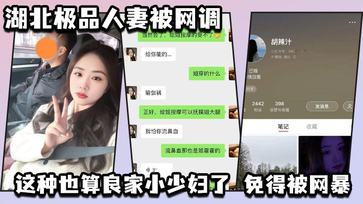 湖北极品人妻被网调 自动匿名 小红书号我给匿了吧 这种也算良家小少妇了 免得被网暴