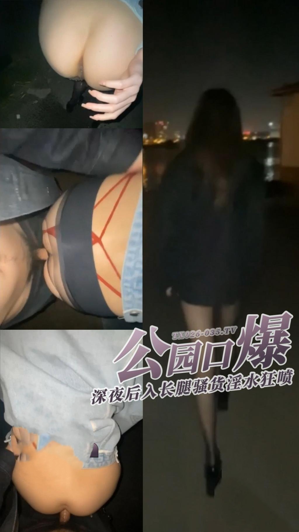 户外调教深夜公园口爆体验 后入极品长腿小骚货 淫穴一插就喷 91D先生